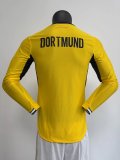 Dortmund Home Long Sleeve Player  1:1 Quality Soccer Jersey  26-27