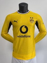 Dortmund Home Long Sleeve Player  1:1 Quality Soccer Jersey  26-27