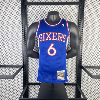 Philadelphia 76ers  Away Blue #6 ERVING 1:1 Quality NBA  Season Jerseys  1982-1983