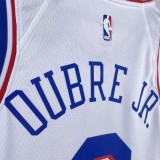 Philadelphia 76ers  Home White #9 OUBRE JR. 1:1 Quality NBA  Season Jerseys  2023