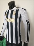 Juventus Home Long Sleeve  Player 1:1 Quality Soccer Jersey  26-27