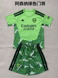 Arsenal Goalkeeper Fans 1:1 Quality Soccer Jersey   26-27 (kids and man) (16-2XL)