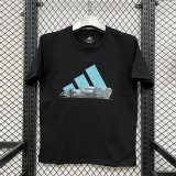 Adidas Clover  T-shirt White  Black  1:1 Quality T-shirt 26-27
