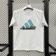 Adidas Clover  T-shirt White  Black  1:1 Quality T-shirt 26-27