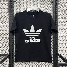 Adidas Clover  T-shirt White  Black  1:1 Quality T-shirt 26-27