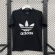 Adidas Clover  T-shirt White  Black  1:1 Quality T-shirt 26-27