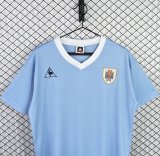 Retro Uruguay Home  1:1 Quality Soccer Jersey  1986