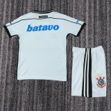 Retro Corinthians Away Kids  Fans 1:1 Quality Soccer Jersey  1999-2000