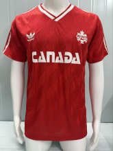 Retro Canada home  1:1 Quality Soccer Jersey  1986