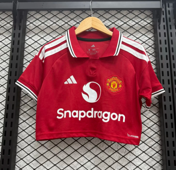 Manchester United  Home women Cheerleading Fans 1:1 Quality Soccer Jersey 26-27