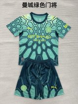 Manchester City Goalkeeper Fans  (Kids and Man)  1:1 Quality Soccer Jersey  26-27 (16-2XL)