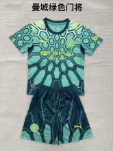 Manchester City Goalkeeper Fans  (Kids and Man)  1:1 Quality Soccer Jersey  26-27 (16-2XL)