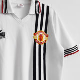 1975/1980 M Utd Away White Retro Soccer Jersey