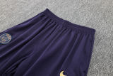 2024 PSG Dark Purple Hoody Zipper Jacket Tracksuit