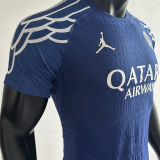 2024/25 PSG 4Th Blue Champion Style Player Version Soccer Jersey 前后带星塔