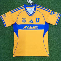 2025/26 U.A.N.L Tiger Home Yellow Fans Soccer Jersey
