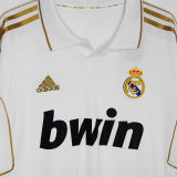 2011/12 RM Home White Retro Long Sleeve Soccer Jersey