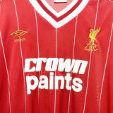 1981/82 LFC Home Red Retro Long Sleeve Soccer Jersey