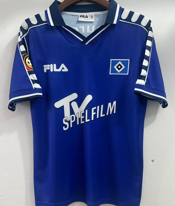 2000 Hamburger Away Blue Retro Soccer Jersey
