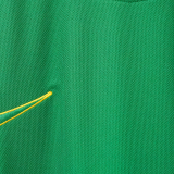 1998 Brazil GK Green Retro Soccer Jersey
