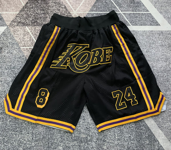Lakers Black Four Bags NBA Pants