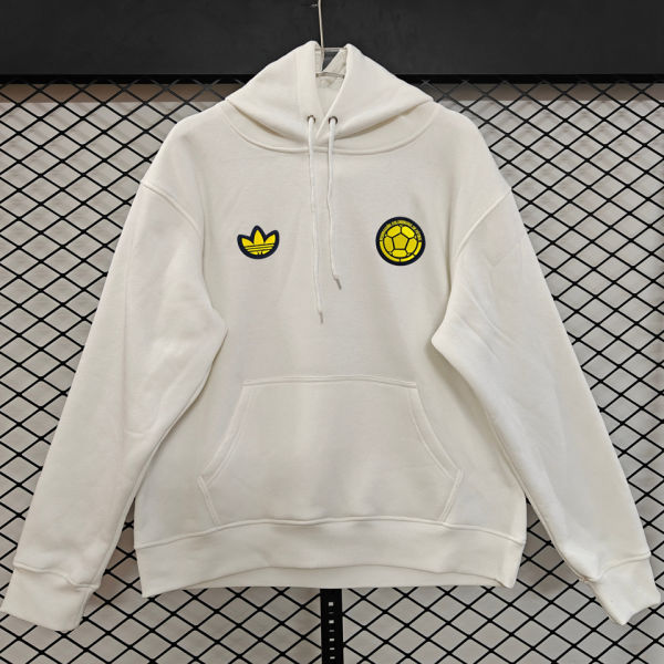 2026/27 Colombia Third White Retro Style Hoody 小绣花 黄标