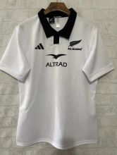 2025/26 All Blacks Home Black Rugby Shirt 有领