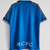 1997/99 Man City Home Blue Retro Soccer Jersey