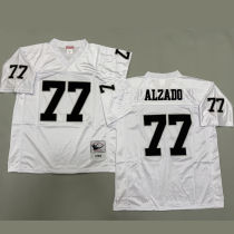 ALZADO #77 Men's Las Vegas Raiders Retro NFL Jersey 突袭者