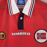 1998/99 Norway Red Retro Soccer Jersey