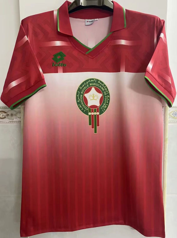 1994/95 Morocco Home Red Retro Soccer Jersey