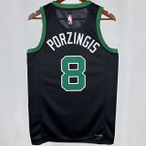 2025 Celtics PORAIGIS #8 Black  NBA Jerseys