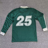 2025/26 AD x oasis #25 Green Retro Style Fans Long Seelve Soccer Jersey (Have No.25 带号码）