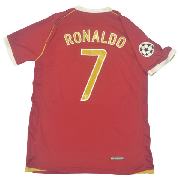 RONALDO #7 M Utd Home Retro Jersey 2006/07  (Have UCL Patch 带1个欧冠球 UCL  Font 欧冠字体 )