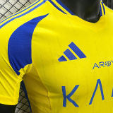 2024/25 Al Nassr Home Yellow  Player Version Soccer Jersey