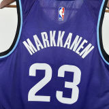 2026 Jazz MARKKANEN #23 Purple NBA Jerseys