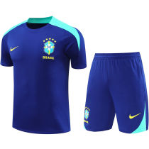 2025  Brazil Sapphire Blue Training Jersey(A Set)