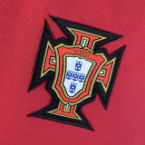 2006 Portugal Home Retro Long Sleeve Soccer Jersey