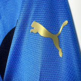 2006 Italy Home Blue Retro Long Sleeve Soccer Jersey