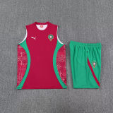 2026/27 Morocco Red Vest Training Jersey(A Set)
