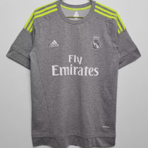 2015/16 RM White Away Grey  Retro Soccer Jersey
