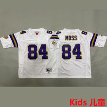 MOSS #84 Minnesota Vikings Retro Kids NFL Jersey 维京人