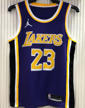 2021 LA Lakers Jordan James #23 Purple NBA Jerseys Hot Pressed
