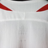 2006 France Away White Retro Long Sleeve Soccer Jersey