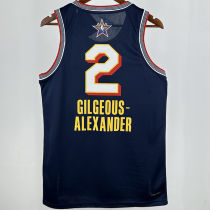 2025 ALL-STAR GILGEOUS-ALEXANDER #2 Dark Blue NBA Jerseys