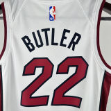 2024/25 Miami Heat BUTLER #22 White Kids NBA Jersey