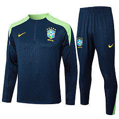 2024/25 Brazil Sapphire Blue Sweater Tracksuit
