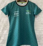 2024/25 Aston Martin F1 Green  Women Team T-Shirt (女装圆领)