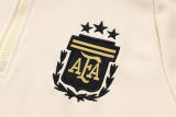 2025 Argentina Rice White Hoody Zipper Jacket Windbreaker