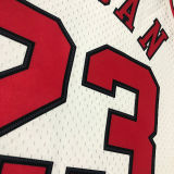 1998 Bulls JORDAN #23 Retro White NBA Jersey